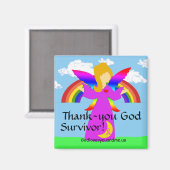 Aimant Merci Dieu Survivant ! (Recto/Verso)