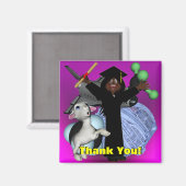 Aimant Merci du jour de la graduation (Recto/Verso)