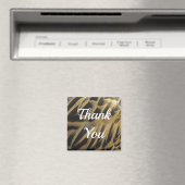 Aimant Merci Golden Brown Canard plume Appréciation (In Situ (Lave-vaisselle))