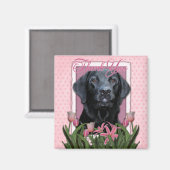 Aimant Merci - Labrador - Noir - Gaz (Recto/Verso)