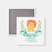 Aimant Merci Lion aquarelle (Recto/Verso)