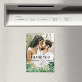Aimant Merci Mariage à thème tropical (In Situ (Lave-vaisselle))