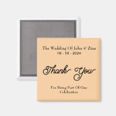 Aimant Merci mariage Big Calligraphie (Recto/Verso)