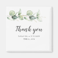 Merci Mariage d'aquarelle de l'Eucalyptus botaniqu