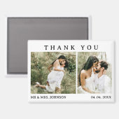 Aimant Merci Mariage unique (Recto/Verso)