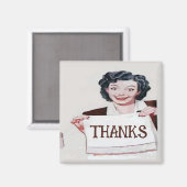 Aimant MERCI, modifier le texte (Recto/Verso)