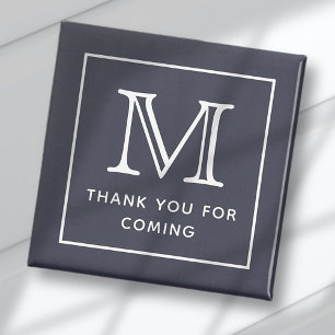Aimant Merci Monogramme Chic Moderne Pour Venir