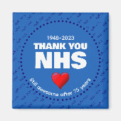 Aimant MERCI NHS 75 ans (Devant)