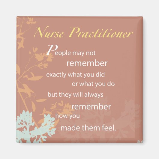 Aimant Merci Nurse Praticien, Brown (Devant)