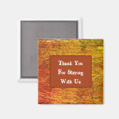 Aimant Merci Orange Promo vacances Appréciation des invit (Recto/Verso)