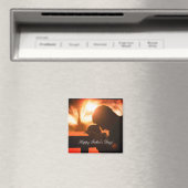 Aimant Merci papa, Fête des pères personnalisée (In Situ (Lave-vaisselle))