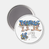 Aimant Merci personnalisé (Recto/Verso)