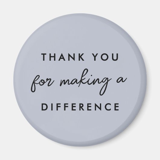 Aimant Merci pour faire une différence (Devant)