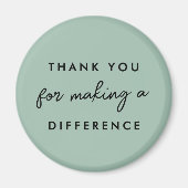 Aimant Merci pour faire une différence (Devant)