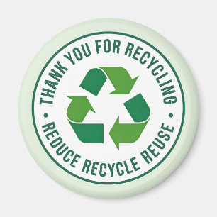 Aimant Merci pour le recyclage
