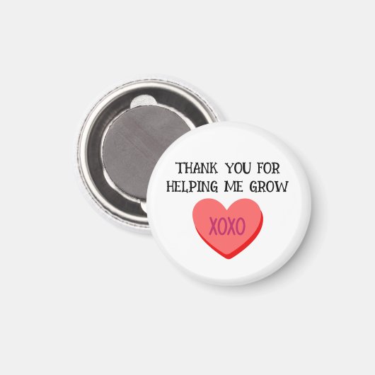 Aimant Merci Pour M'Aider À Cultiver Enseignant (Recto/Verso)