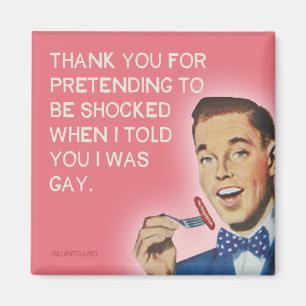 Aimant Merci pour prétendre être choqué, lgbtq