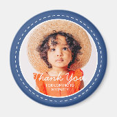 Aimant Merci Pour Venir Préppy Moderne Photo Personnalisé (Devant)