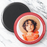 Aimant Merci Pour Venir Préppy Moderne Photo Personnalisé<br><div class="desc">Ce design simple et moderne est composé de typographie serif et d'ajouter une photo personnalisée."Merci pour venir à ma fête" sur votre photo personnalisée. Parfait pour les fêtes d'anniversaire,  les cadeaux,  les sacs cadeaux,  les anniversaires ou toute autre fête!</div>