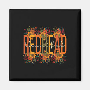 Aimant Merci Redhead Thanksgiving Red Haired Woman