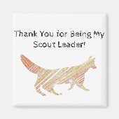 Aimant Merci Scout Leader Fox (Devant)