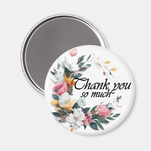 Aimant Merci tellement, Appréciation cadeau (Recto/Verso)