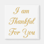 Aimant Merci Texte Citation Art Design d'impression (Devant)