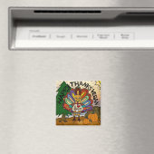Aimant Merci Vegan Thanksgiving Turquie (In Situ (Lave-vaisselle))