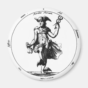 Aimant Mercure alchimique et caducée