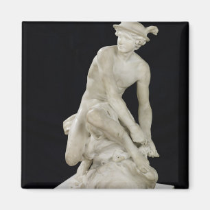 Aimant Mercury attachant ses sandales à ailes, 1744