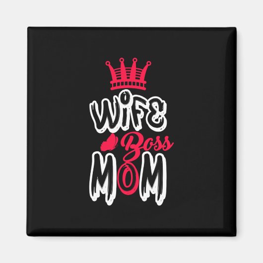 Aimant Mère Art Femme Chef Maman (Devant)
