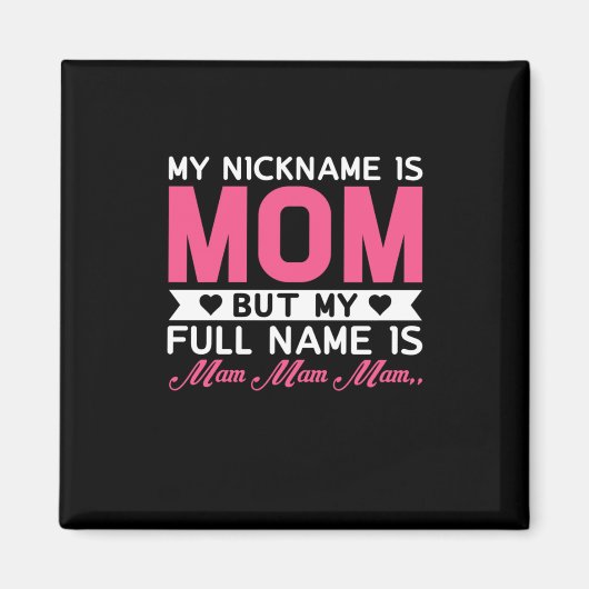 Aimant Mère Art Mon Surnom Est Maman (Devant)