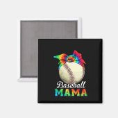 Aimant Mère Baseball Mama Anniversaire (Recto/Verso)