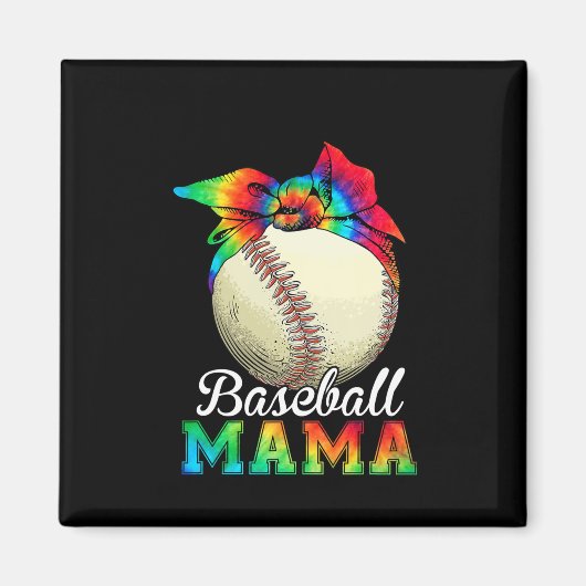 Aimant Mère Baseball Mama Anniversaire (Devant)