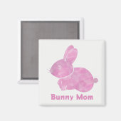Aimant Mère Bunny de coupe de bois (Recto/Verso)