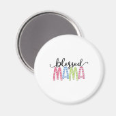 Aimant Mère Cadeau Béni à maman (Recto/Verso)