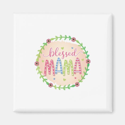Aimant Mère Cadeau Béni Mère (Devant)