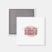 Aimant Mère cadeau Je t'aime Maman (Recto/Verso)