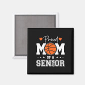 Aimant Mère de basketteuse senior Cl de la promotion 2026 (Recto/Verso)