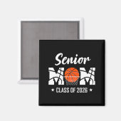 Aimant Mère de basketteuse senior fière promotion 2026 (Recto/Verso)