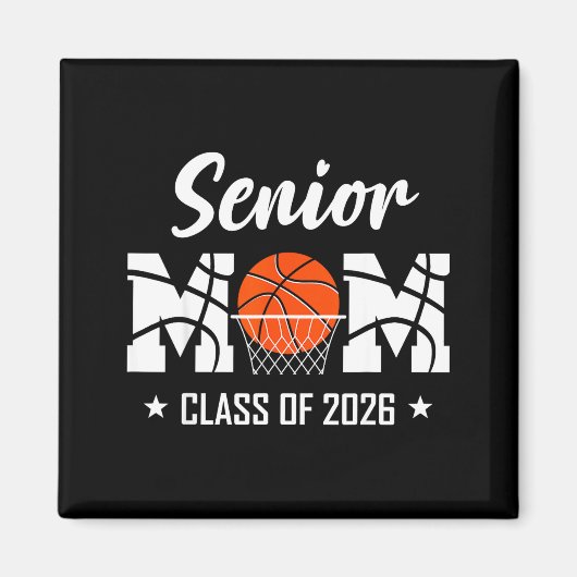 Aimant Mère de basketteuse senior fière promotion 2026 (Devant)