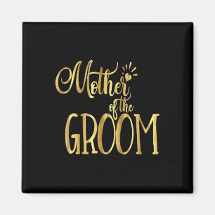Aimant Mère De La Groom Chemise Mariage Mariage Mariée Or