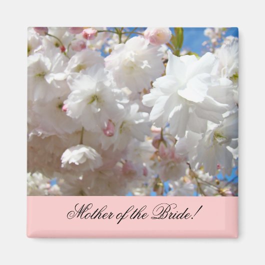 Aimant Mère de la Mariée Fleurs Blossom Rose (Devant)