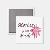 Aimant Mère de la mariée rose (Recto/Verso)