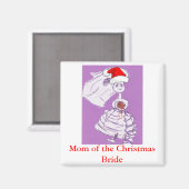 Aimant Mère de Noël de la mariée (Recto/Verso)