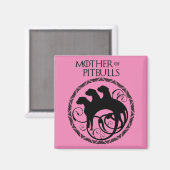 Aimant Mère des Pitbulls (Recto/Verso)