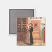 Aimant Mère et bébé dans la cuisine (Recto/Verso)