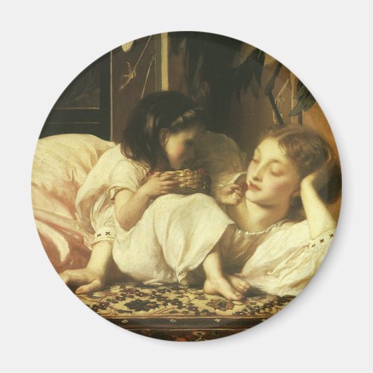 Aimant Mère et Enfant (alias Cerises) de Lord Leighton (Devant)