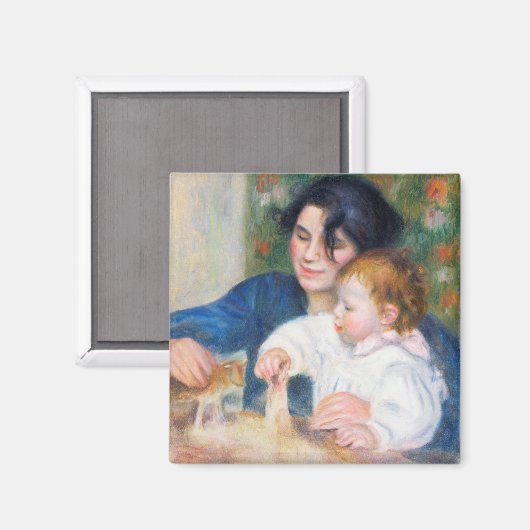 Aimant Mère et enfant, Renoir (Recto/Verso)