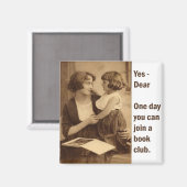 Aimant mère et fille du club de livres (Recto/Verso)